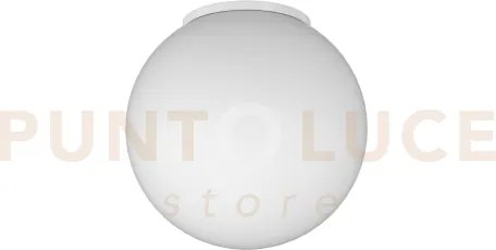 Mars plafoniera vetro bianco d.30 cm 1 luce attacco e27