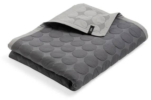 HAY - Mega Dot (Organic) Bedspread 195x245 Dark Grey Hay