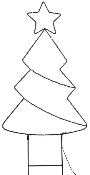 Brilagi - Decorazione natalizia da esterno a LED LED/3xAA IP44 68x29 cm albero