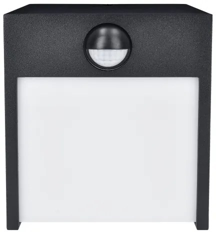 Brilagi-LED Lampada da parete esterna con sensore TERNI LED/12W/230V nera IP44