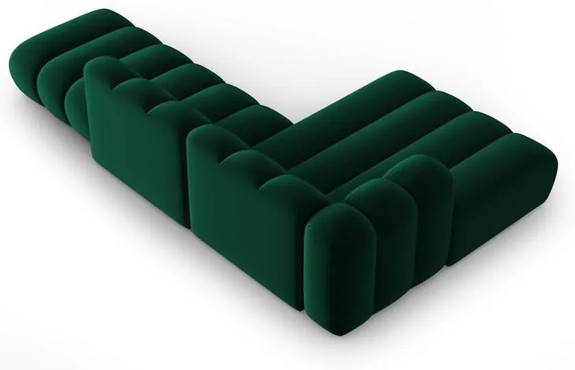 Divano angolare verde scuro ad angolo sinistro Lupine - Micadoni Home