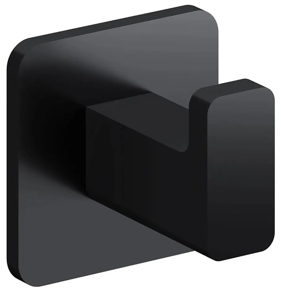 OMNIRES NL80115BL - Gancio a muro NELSON opaco nero