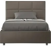 Letto 1 Piazza e Mezzo 120x210 cm Senza Rete Mika Cappuccino