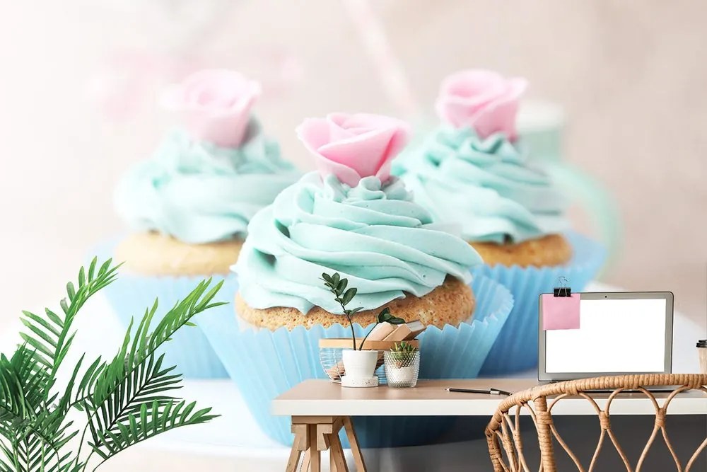 Carta da parati – Cupcakes colorati