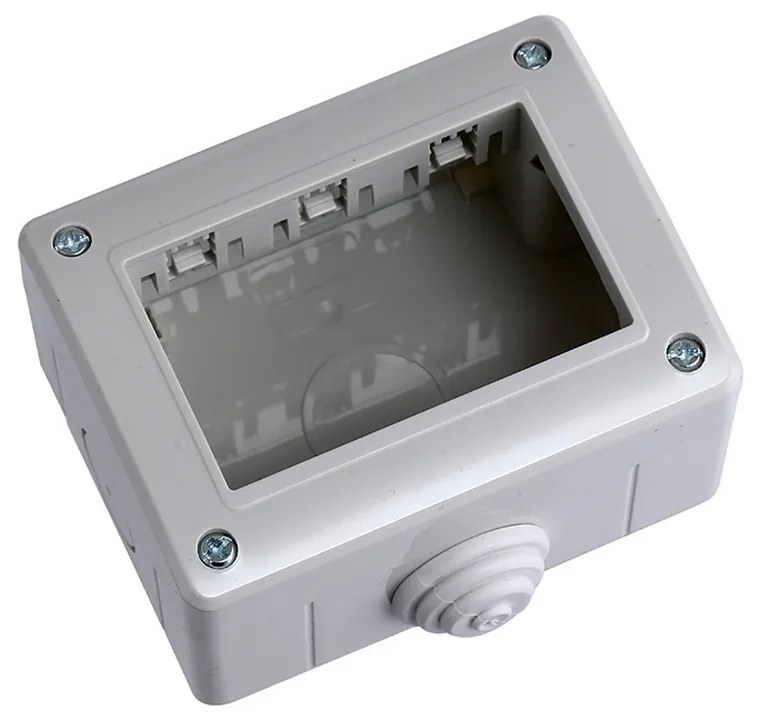 Cassetta esterna 3 moduli custodia IP40 per pulsanti compatibile anche con Matix