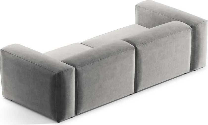 Divano grigio chiaro 264 cm Bergamo – Cosmopolitan Design