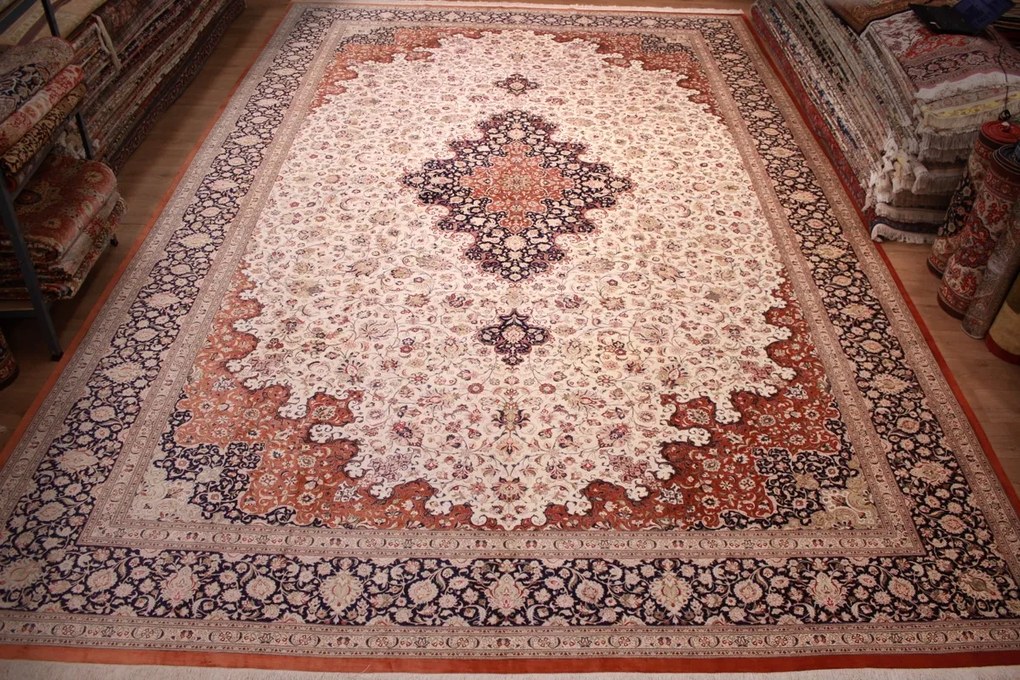 Ghom Tappeto persiano 390 x 590 (Iran) Annodato A Mano