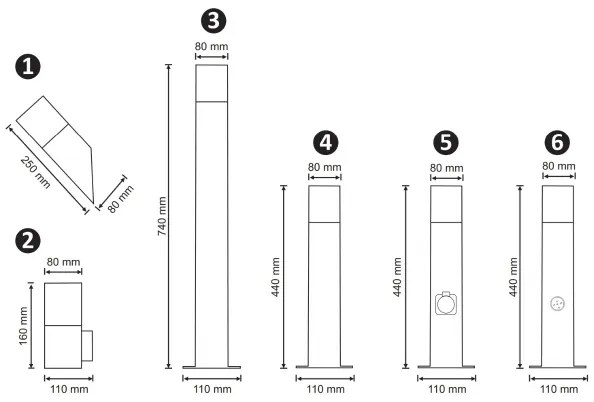 Lampada da esterno NEW YORK 1xE27/40W/230V IP44 antracite