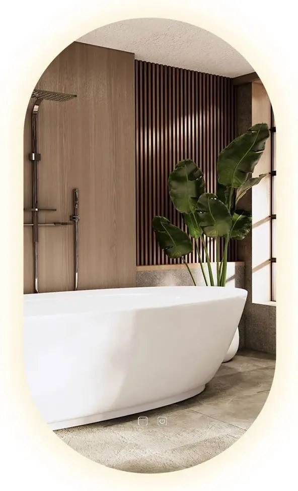 Specchio LED EGG 60x80 cm