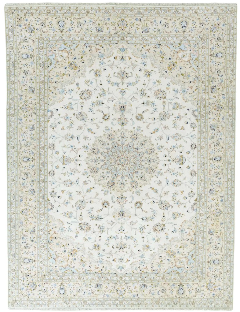 Kashan Tappeto persiano 400x300 Beige (Iran) Annodato A Mano