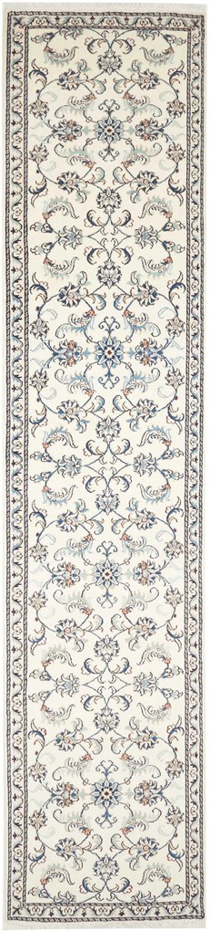 Nain Tappeto persiano 390 x 80 Beige (Iran) Annodato A Mano