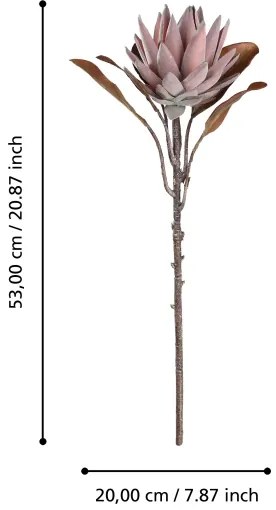 Eglo 428369 - Fiore artificiale ETAYA 53 cm rosa