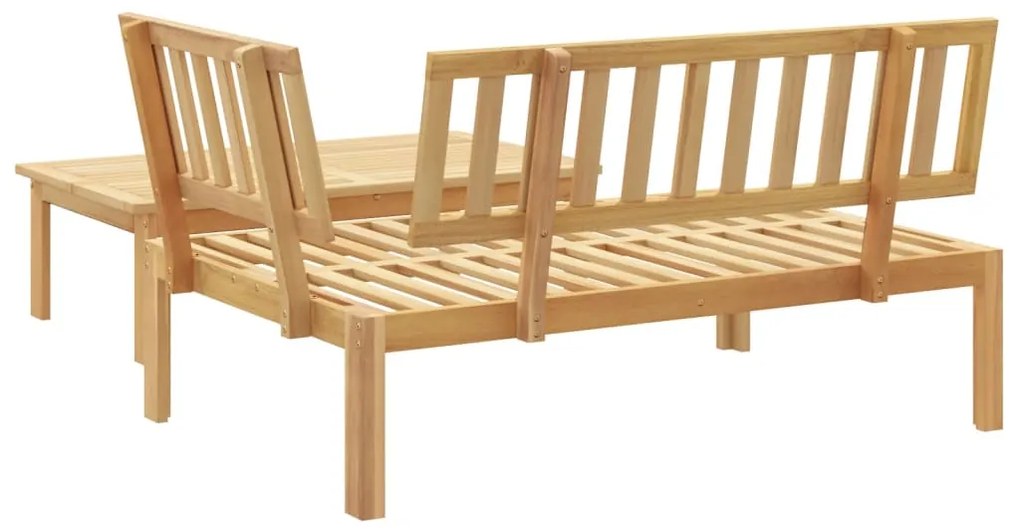 Set divani pallet da giardino 2pz in legno massello di acacia