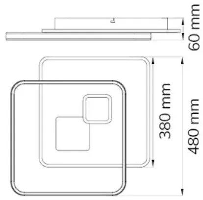 Wofi 11620 - Plafoniera LED dimmerabile AKON LED/43,5W/230V 2700-5500K + tc