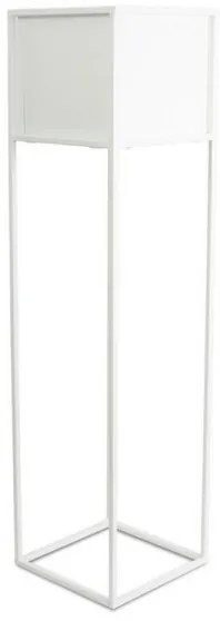 Portafiori 90x24 cm bianco