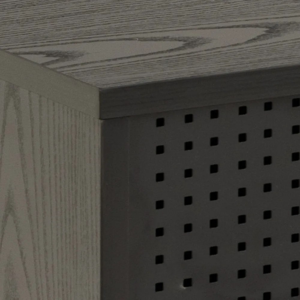 Mobile TV basso nero effetto frassino 180x44,5 cm Angus - Actona