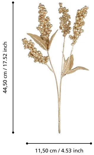 Eglo 428355 - Fiore artificiale MIADOL 44,5 cm oro