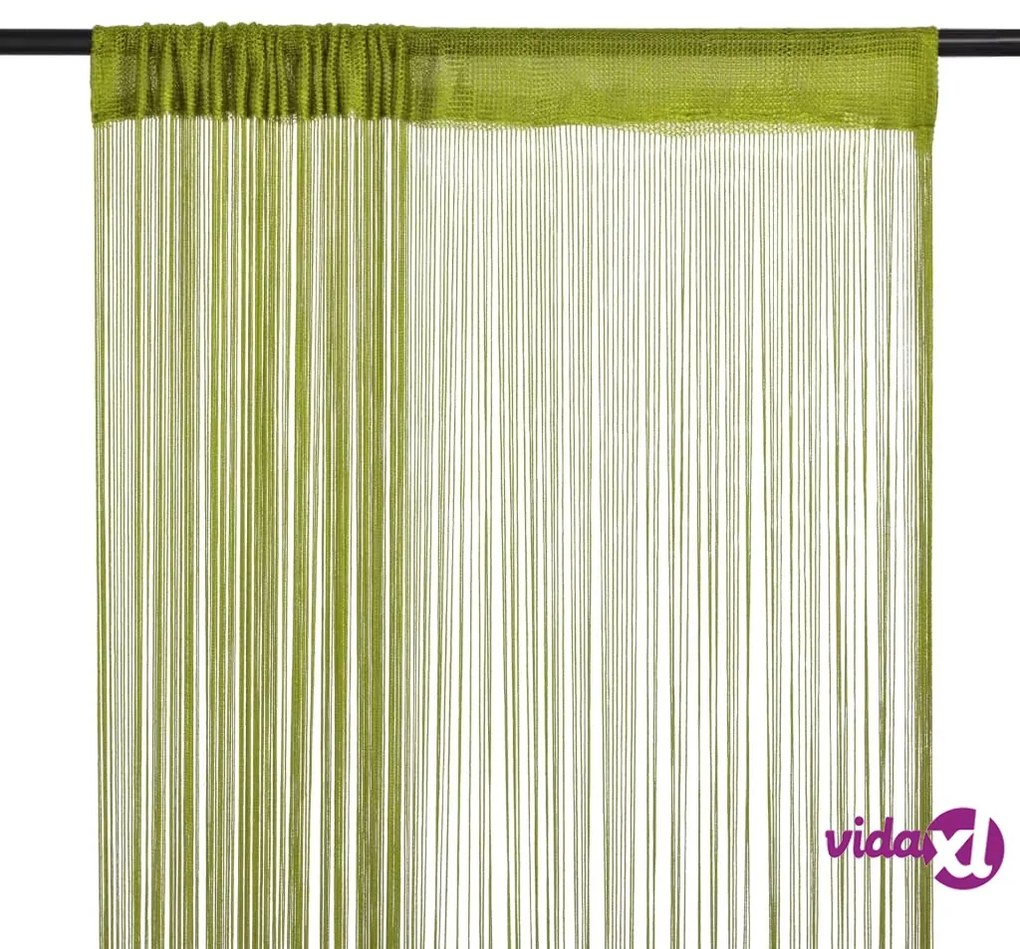 vidaXL 2 Pz Tende a Fili 140x250 cm Verdi
