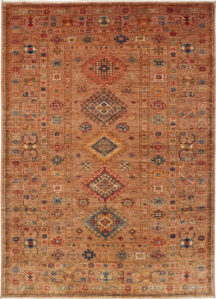 Kazak Tappeto orientale 200 x 150 Marrone (Pakistan) Annodato A Mano