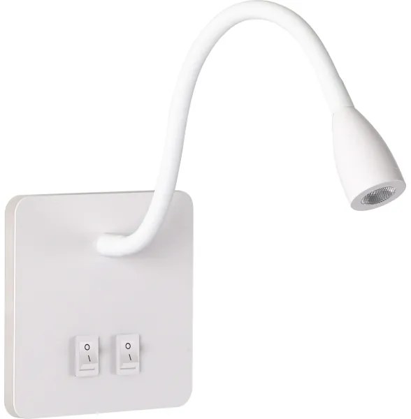 Brilagi - LED Lampada flessibile da muro MAYA Double LED/4W/230V + LED/3W bianco
