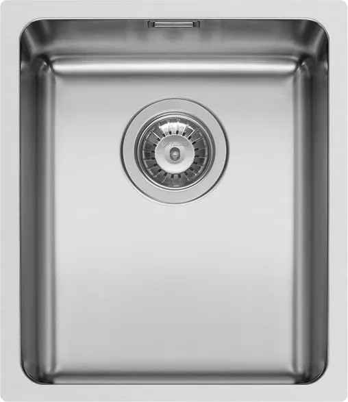 Lavello integrato 1 vasca in inox argento PYRAMIS Lydia L 44 x L 38 cm