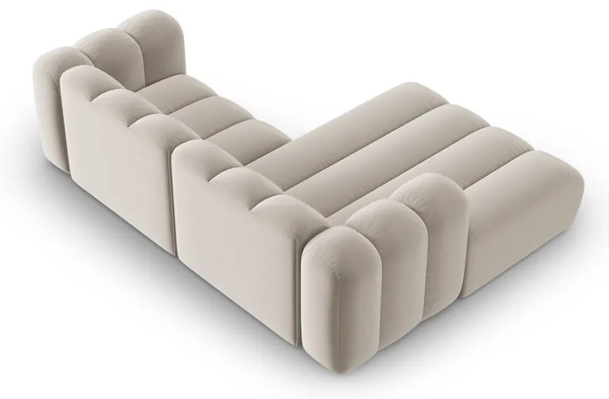 Divano angolare beige ad angolo sinistro Lupine - Micadoni Home