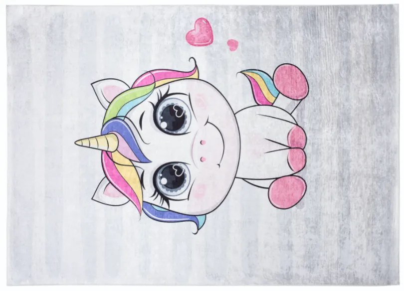 Tappeto per bambini con un adorabile motivo a unicorno Larghezza: 140 cm | Lunghezza: 200 cm