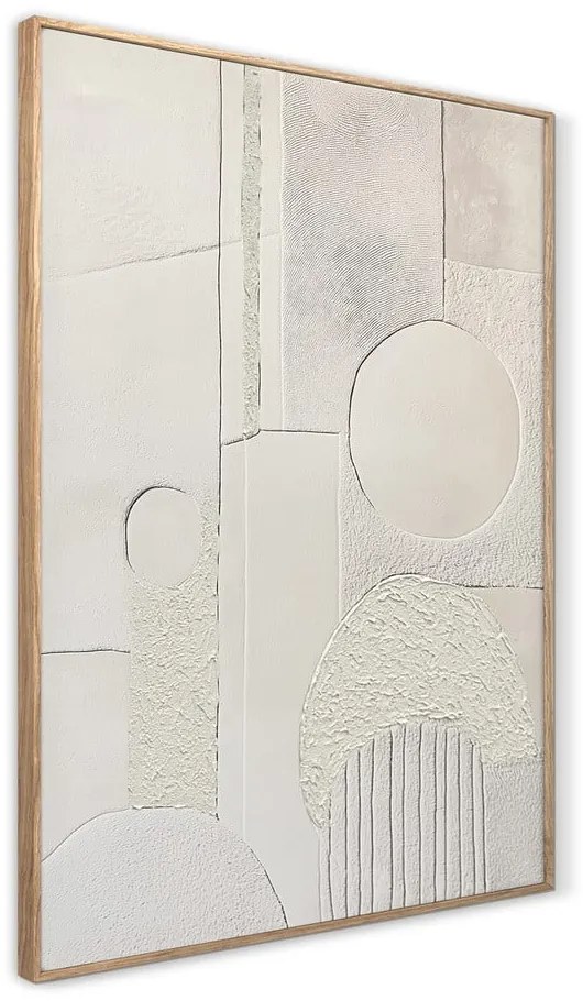 Quadro con elementi dipinti a mano 70x100 cm Lan – Styler