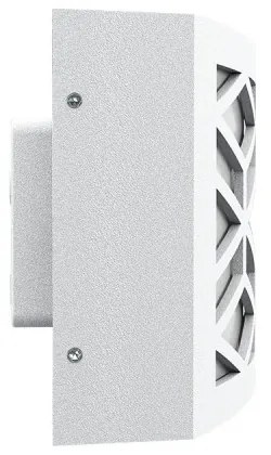 Applique Slim per Esterni con Griglia decorativa IP65 - E27 Bianca Colore del corpo Bianco