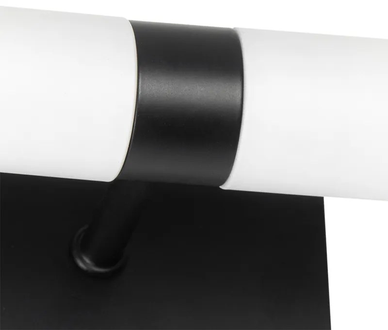 Lampada da parete smart per bagno nera IP44 2 luci incl. Zigbee G9 - Bath