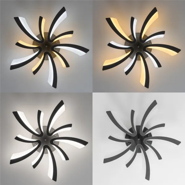 Brilagi - Lampadario a plafone LED dimmerabile TWIST LED/55W/230V 3000-6500K antracite + +TC