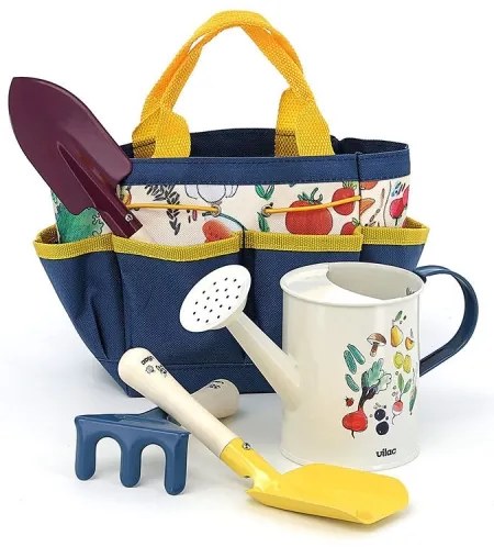 Vilac - Borsa da giardino con attrezzi e annaffiatoio