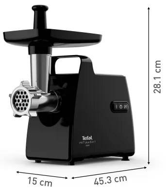 Tefal - Tritacarne 6in1 2000W/230V nero