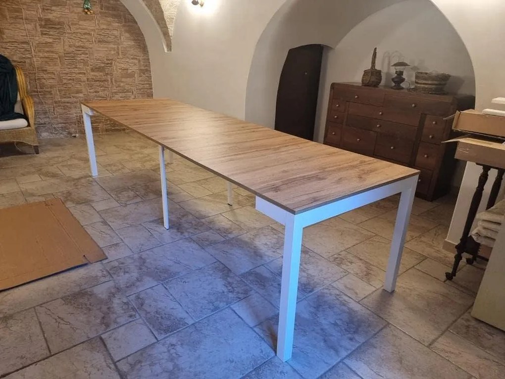 Tavolo consolle da pranzo allungabile  moderna  50x90 cm