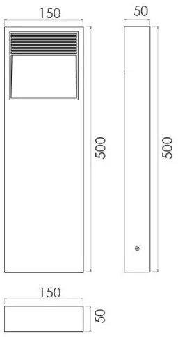 Lid wall stelo 5W 3000K