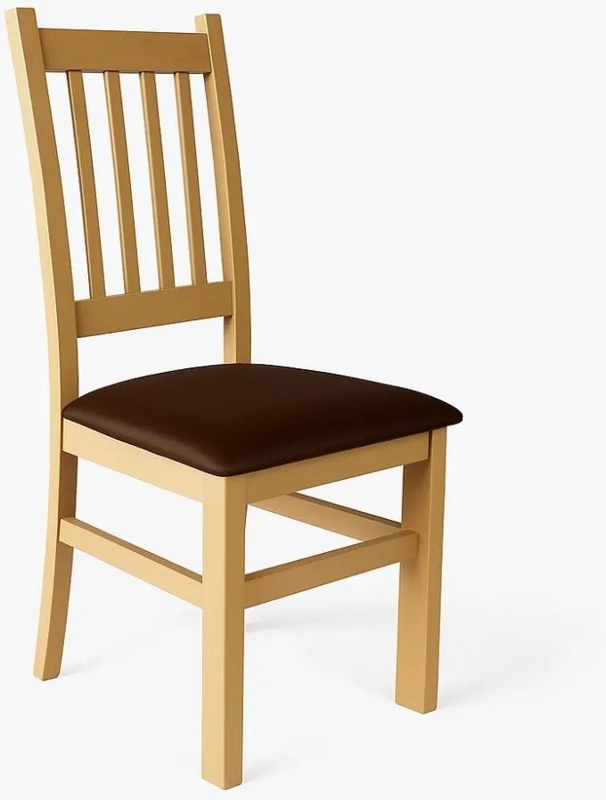 Sedia da pranzo SIMON in faggio, marrone scuro