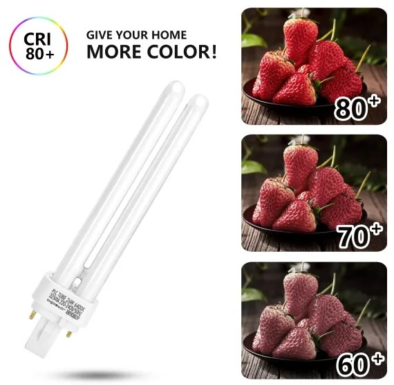 Lampada compatta a risparmio energetico G24d-3/26W/230V 6500K - Brilagi