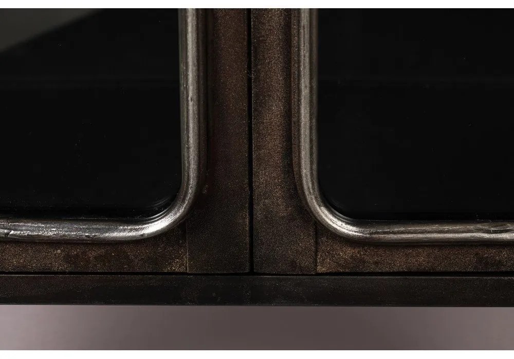 Vetrina nera in metallo 60x100x35 cm Denza – Dutchbone