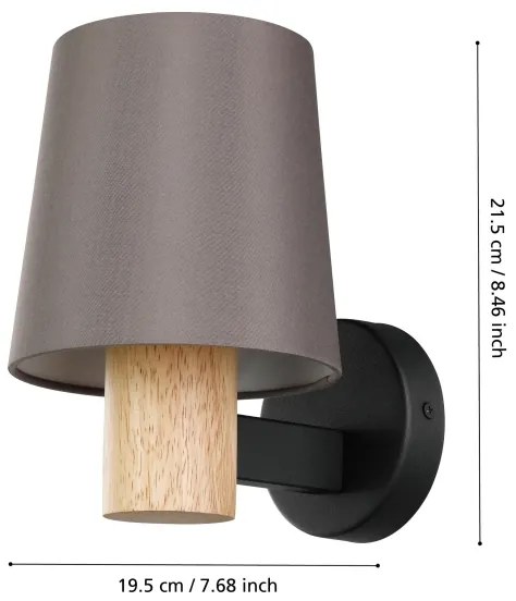 Eglo 43783 - Applique EDALE 1xE27/40W/230V
