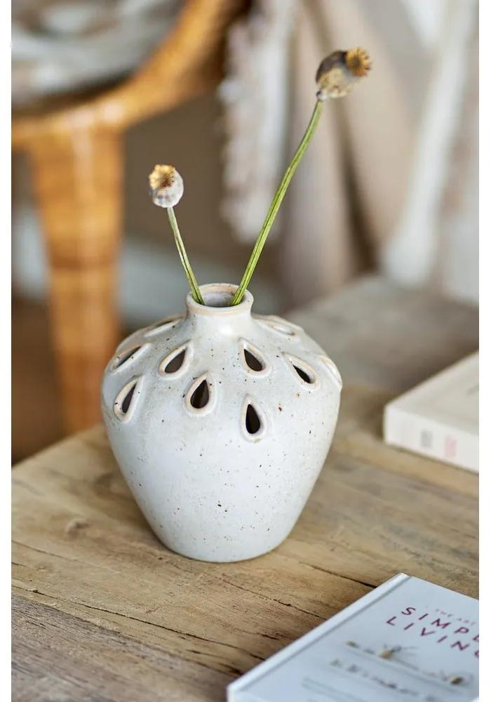 Vaso in gres beige (altezza 15 cm) Minel - Bloomingville