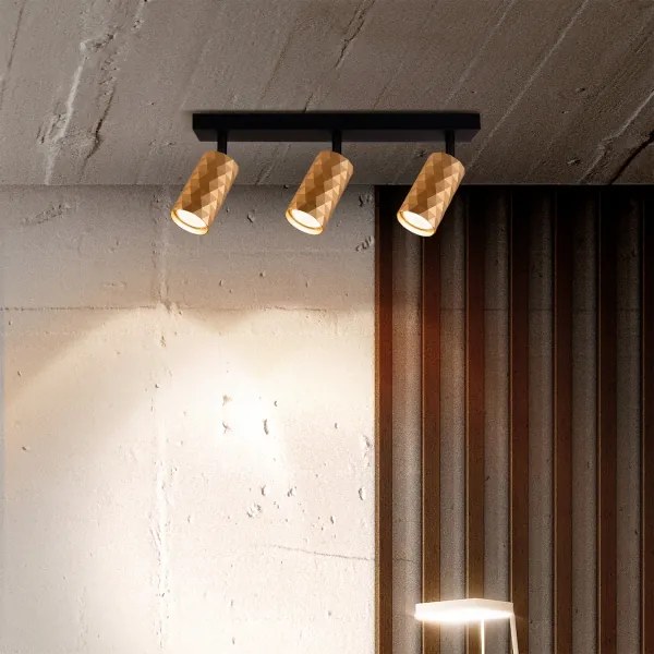 Brilagi - Faretto LED RGBW dimmerabile SELE DIAMANT 3xGU10/6,5W/230V Wi-Fi dorato