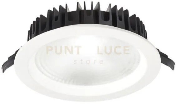 Gfa860c- faretto da incasso tondo bianco led 3000k 1280lm 16w d.14,...
