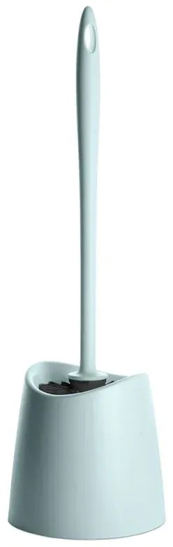 Portascopino wc da appoggio azzurro con setole nere