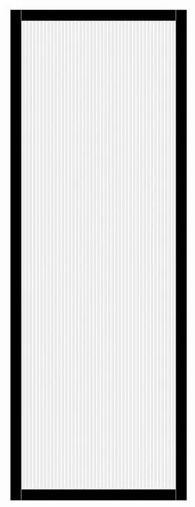 Anta per porta scorrevole ARTENS Zelie in alluminio nero L 86 x H 215 cm reversibile