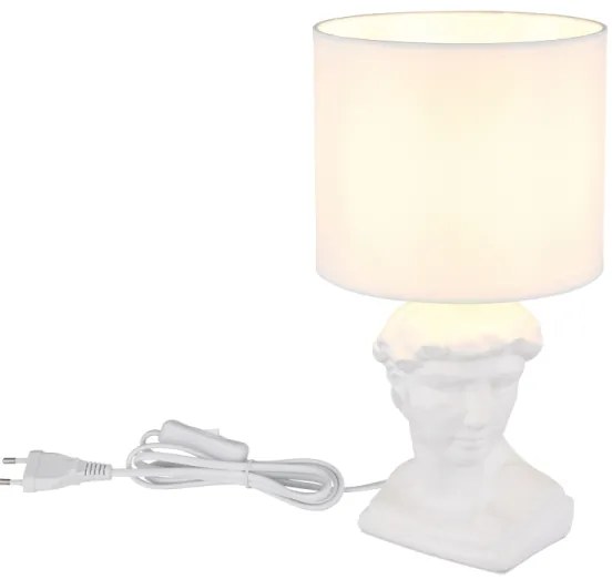 Globo 21732W - Lampada da tavolo HERMES 1xE14/40W/230V bianco