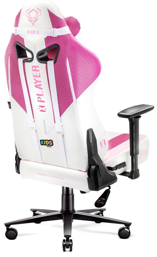 Sedia Da Gaming Diablo X-Player 2.0 In Materiale Kids Size: Marshmallow Pink