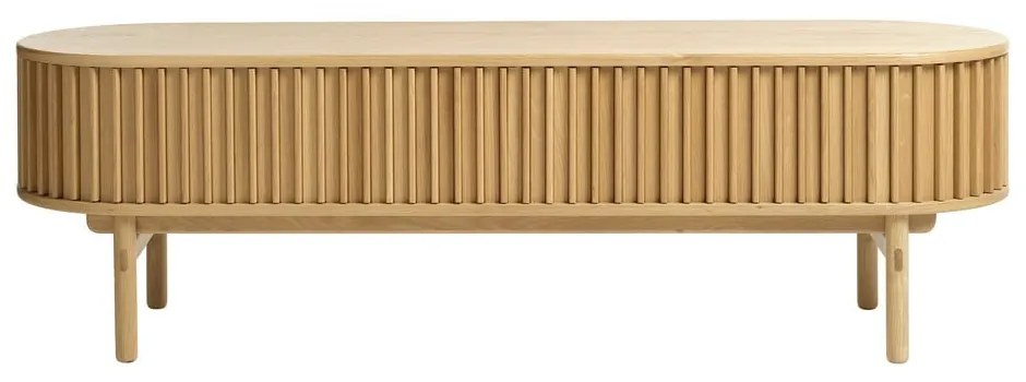 Tavolo TV in rovere di colore naturale 160x48 cm Carno - Unique Furniture