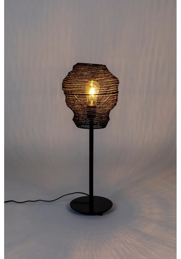 Lampada da tavolo nera Lena - White Label