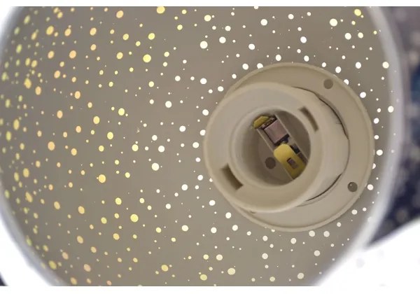 Kemar NP/3/W/D3 - Lampadario su filo KULE 3D 3xE27/60W/230V