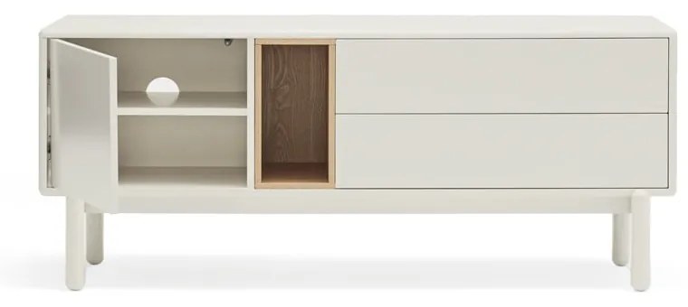 Tavolo TV bianco 140x56 cm Corvo - Teulat